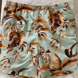 Tommy Bahama 7-inch floral swim trunks.